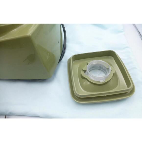 Vintage Osterizer Imperial Blender 10-Speed Olive Green Glass Jar Retro Kitchen - Picture 7 of 15